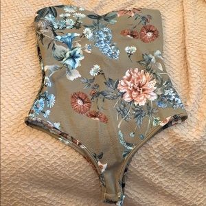Floral bodysuit. ***NEVER WORN***